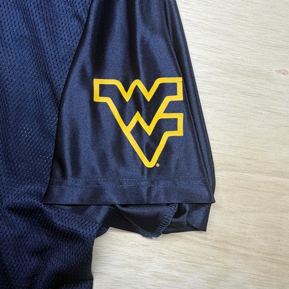 Vintage 90’s West Virginia University Mountaineers Football Jersey 2XL Blue 13 - Picture 2 of 9